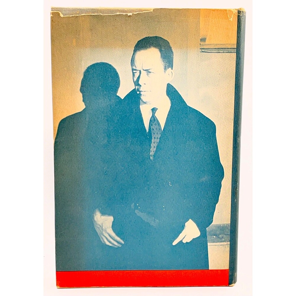 Vintage Albert Camus Knopf Hardcover Book Dust Jacket Only Portrait Red Band